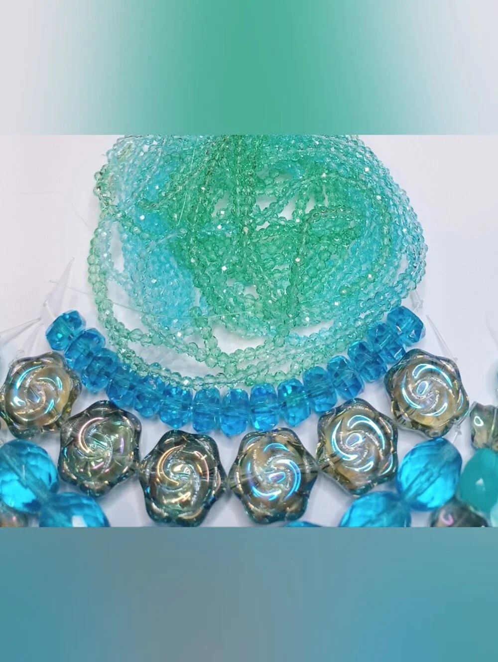 Glass Bead strands for jewelry making - Picture 3 of 5
